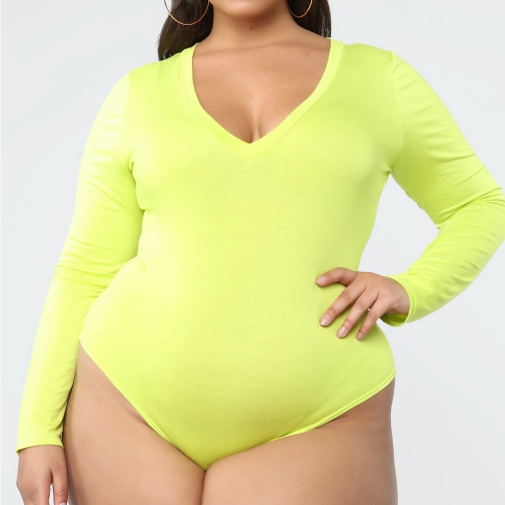 Fashion Nova long sleeve bodysuit - 1X